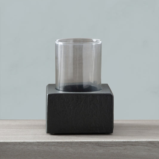 Charcoal Slate Resin Bath Accessories, Tumbler