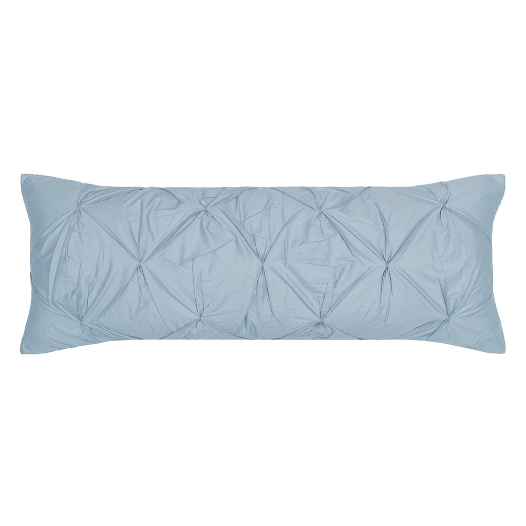 Bedroom inspiration and bedding decor | The French Blue Pintuck Extra Long Lumbar Throw Pillow Duvet Cover | Crane and Canopy