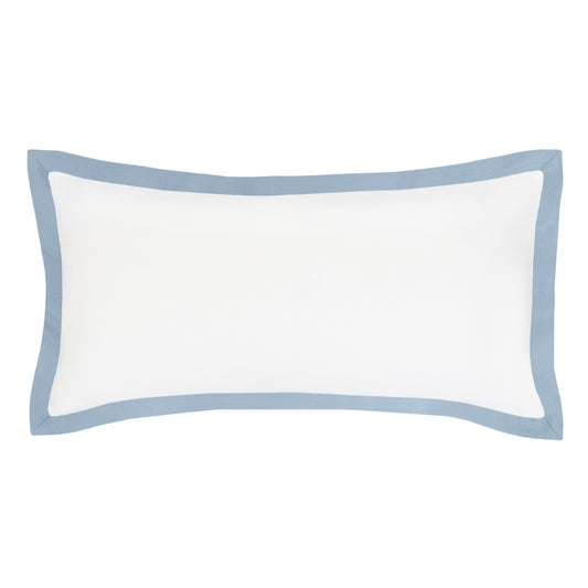 French Blue Quinn Flannel Throw Pillow