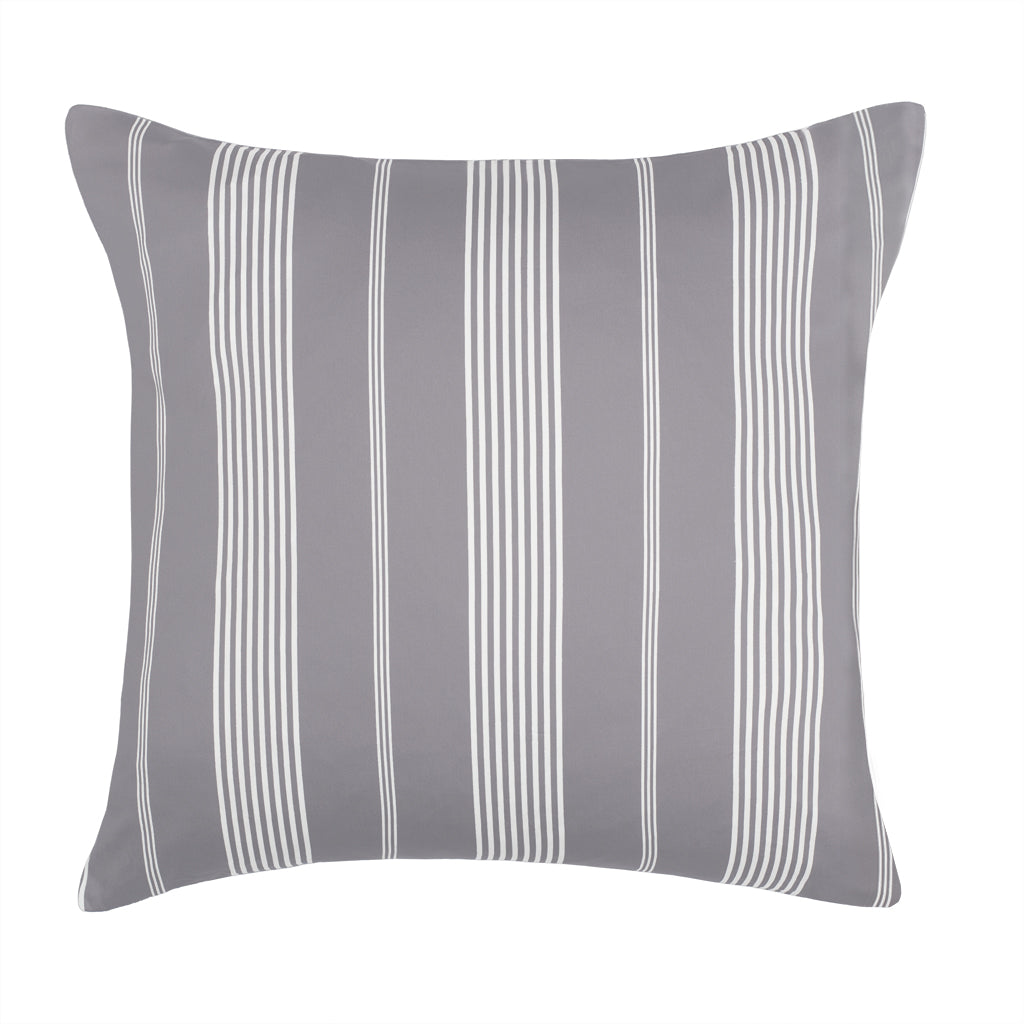 Bedroom inspiration and bedding decor | Seaport Grey Square Throw Pillow Duvet Cover | Crane and Canopy