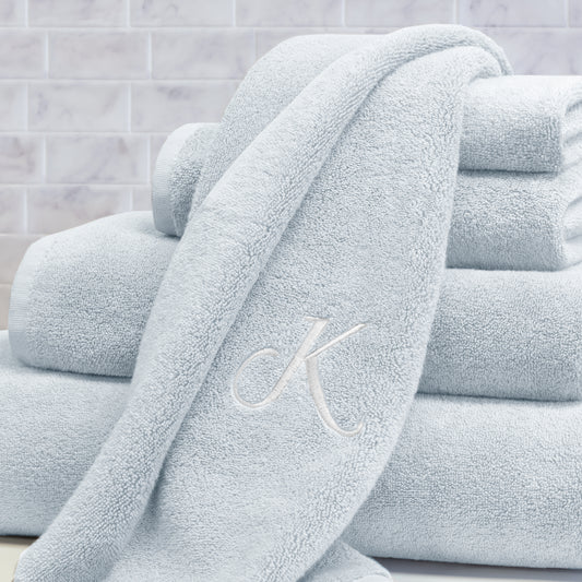 Plush Ice Blue Towel Essentials Bundle (2 Wash + 2 Hand + 2 Bath Towels)