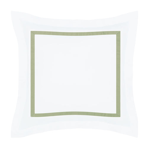 Bella Eucalyptus Framed Percale Euro Sham