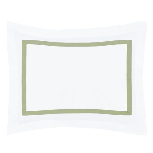 Bella Eucalyptus Framed Percale Sham