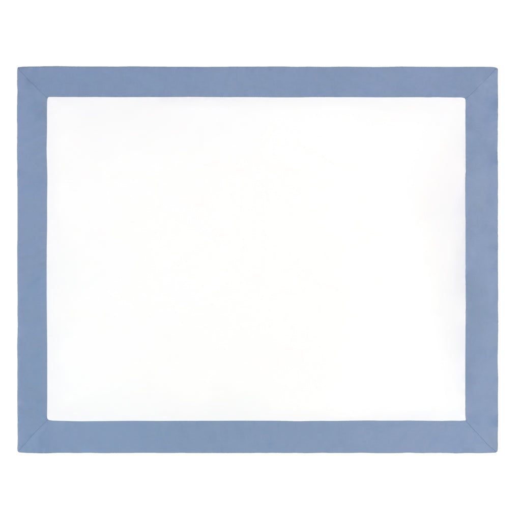 Coastal Blue Linden Border Euro Sham