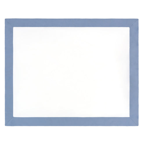 Coastal Blue Linden Border Sham Pair