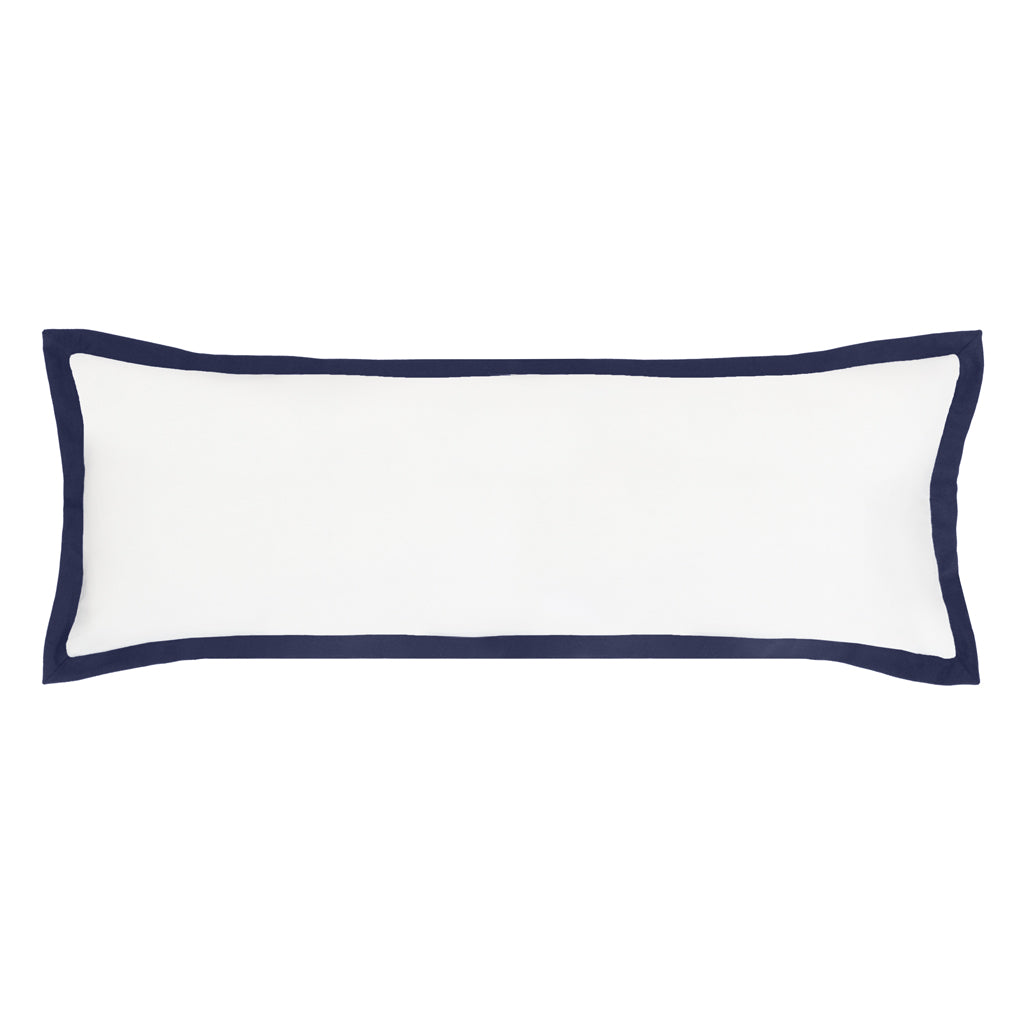 Navy Quinn Flannel Extra Long Throw Pillow