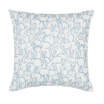 The Blue Bunnies Square Throw Pillow