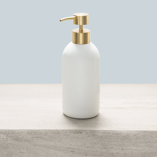 Gold Luna Resin Bath Accessories, Soap/Lotion Pump