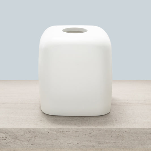 Gold Luna Resin Bath Accessories, Tissue Box Cover