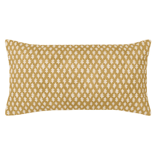The Mustard Yellow Sprig Throw Pillow