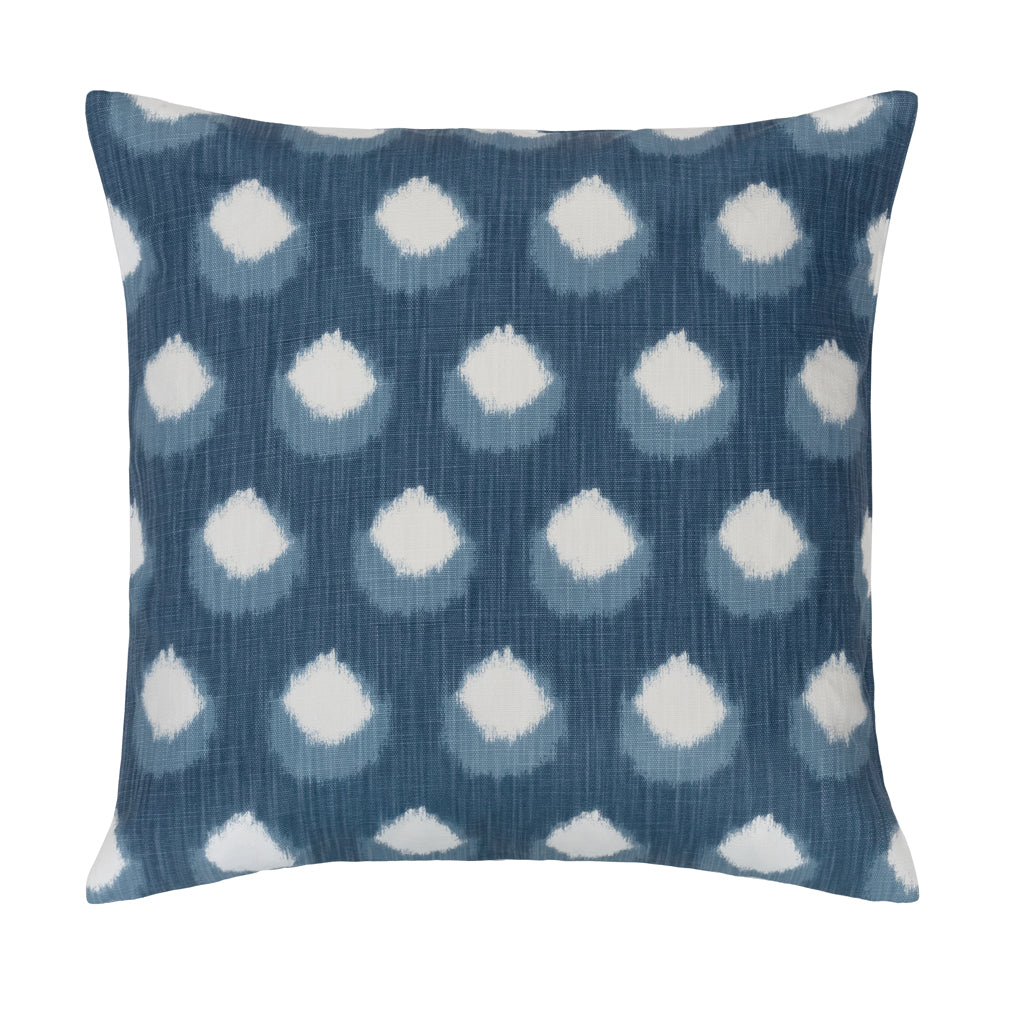 The Blue Petal Square Throw Pillow