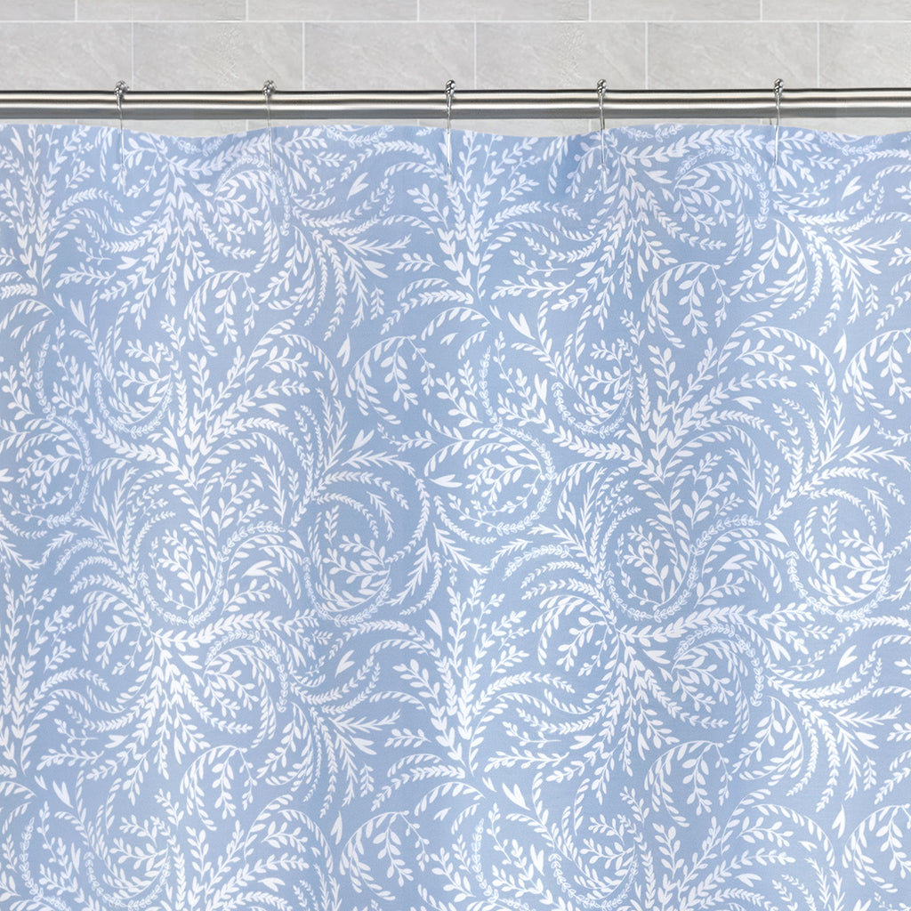 Wilder Cornflower Blue Shower Curtain