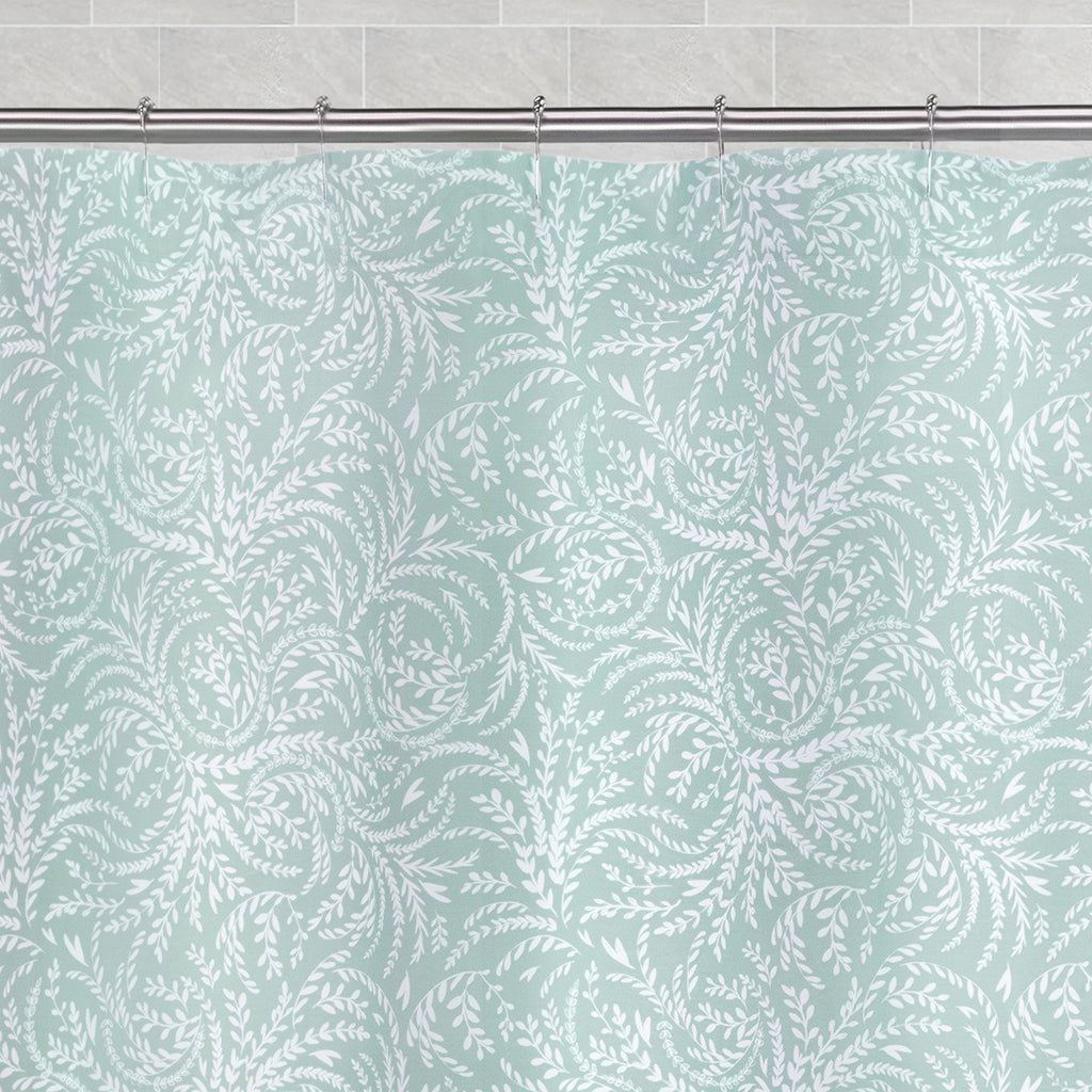Wilder Seafoam Green Shower Curtain