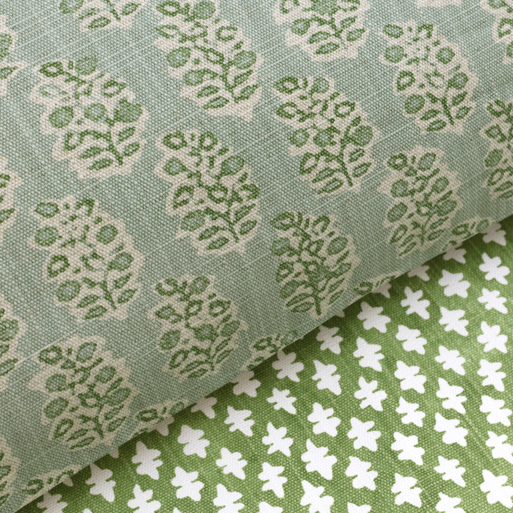 The Green Sprig Extra Long Lumbar Throw Pillow