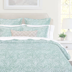 Bedroom inspiration and bedding decor | Wilder Seafoam Green Duvet Cover | Crane and Canopy