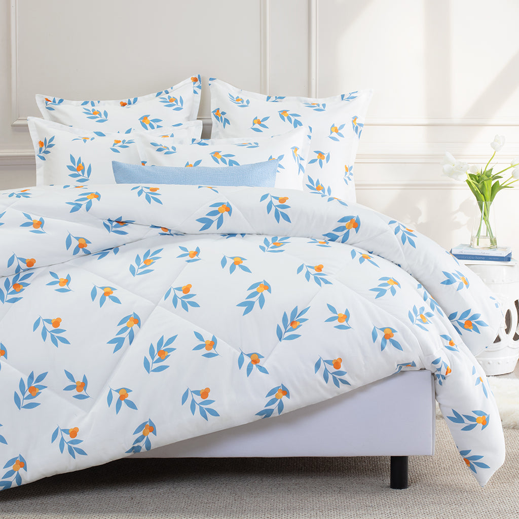 Bedroom inspiration and bedding decor | The Alma Blue Comforter Duvet Cover | Crane and Canopy