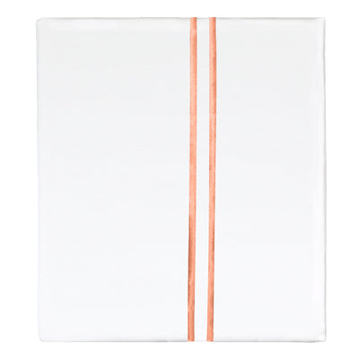 Apricot Lines Embroidered Flat Sheet