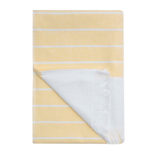 Yellow Stripe Fouta Bath Towel