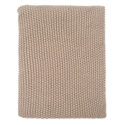 Beige Knotted Throw