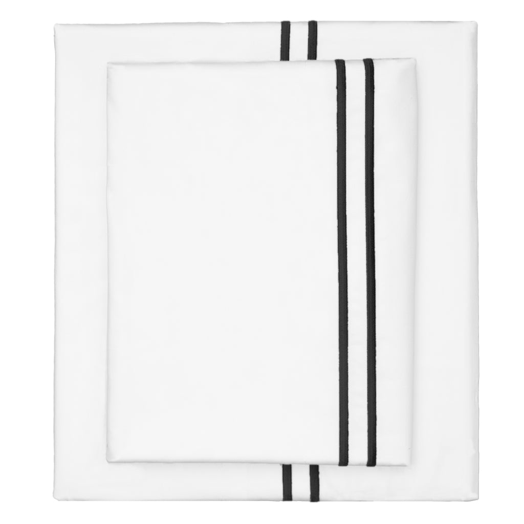 The Black Lines Embroidered Sheet Set