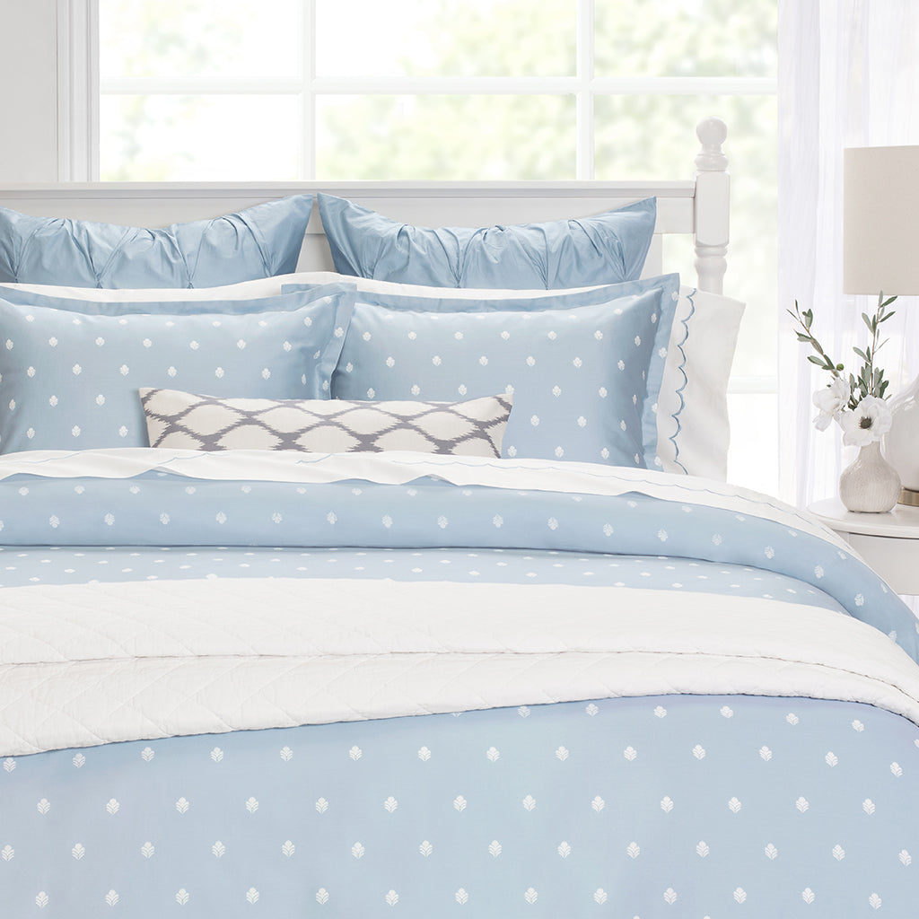 Bedroom inspiration and bedding decor | The Flora Blue Duvet Cover | Crane and Canopy