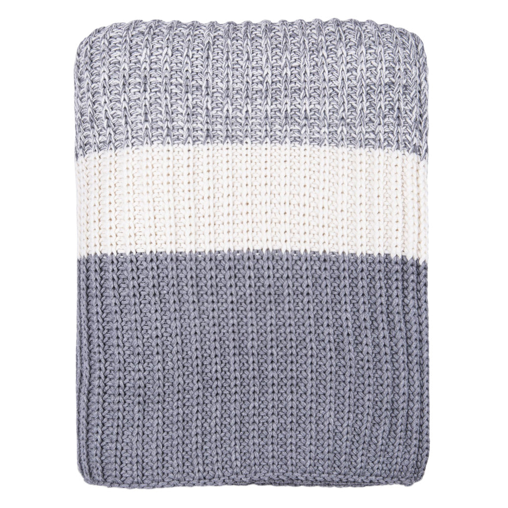 The Blue White Stripe Throw