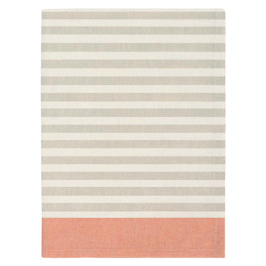 The Border Stripe Beige and Orange Tea Towel