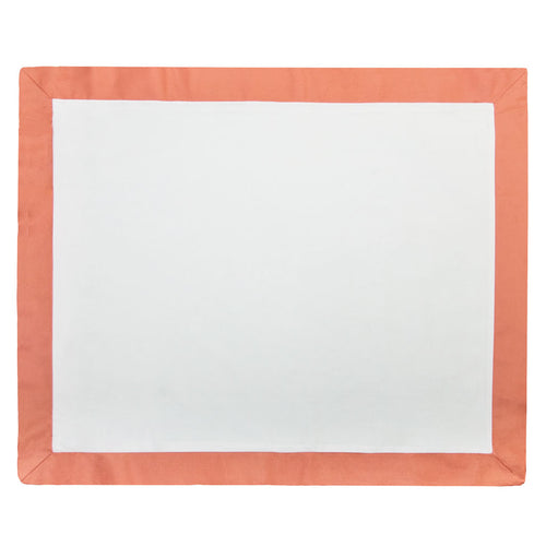 Apricot Linden Border Sham Pair