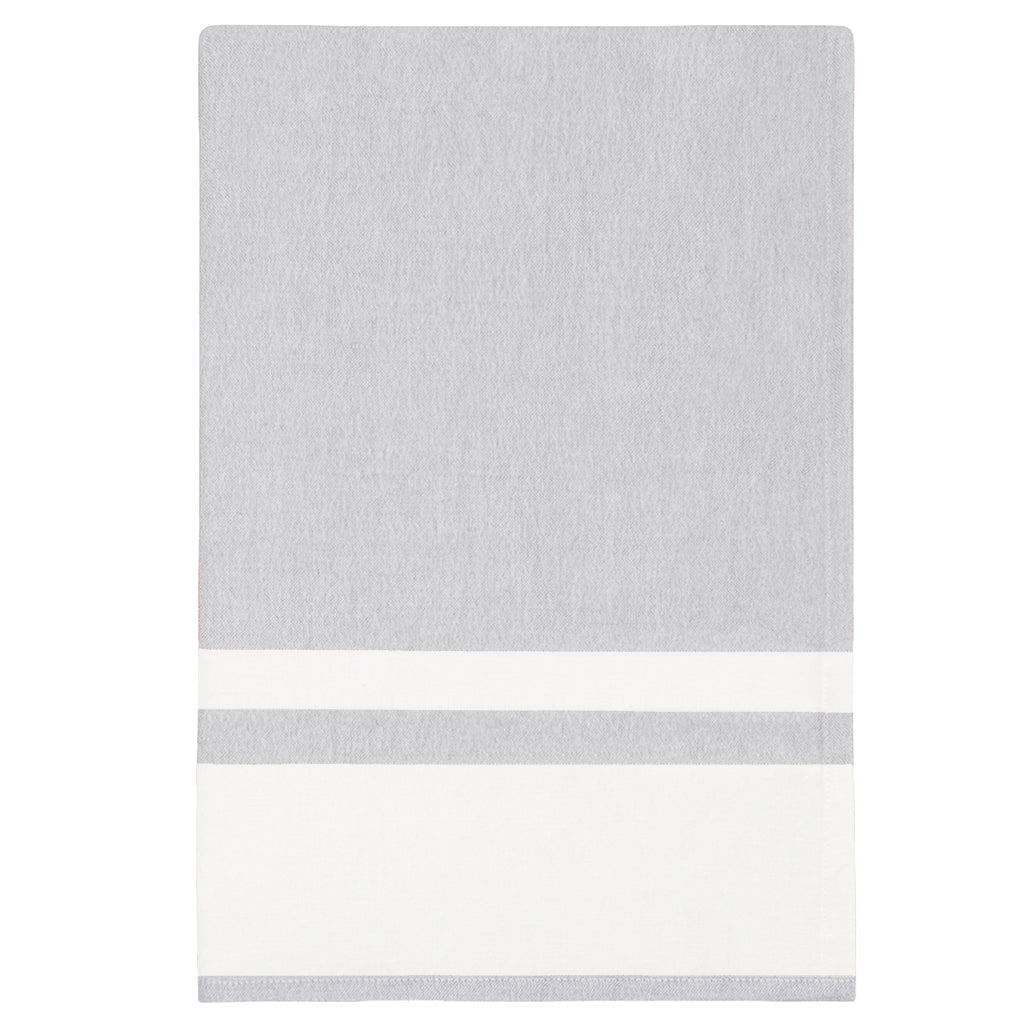 Bedroom inspiration and bedding decor | Chambray Stripe Grey Tea Towel  Duvet Cover | Crane and Canopy