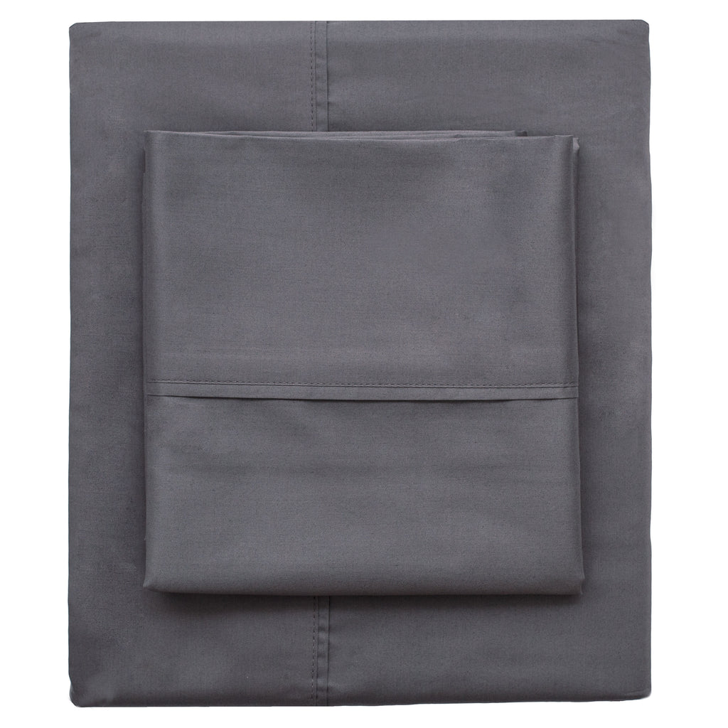 Bedroom inspiration and bedding decor | Charcoal Grey 400 Thread Count Fitted Sheets | Crane and Canopy