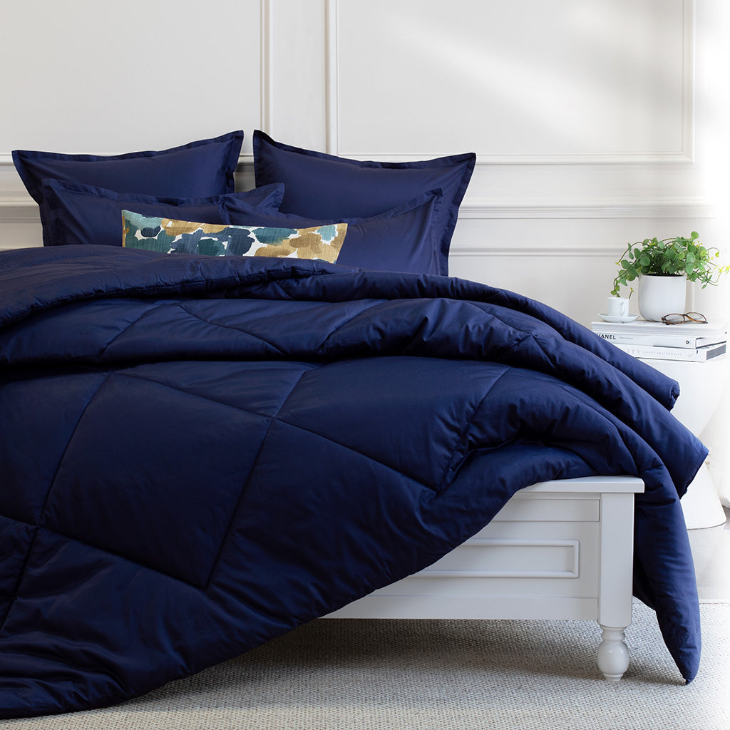 Bedroom inspiration and bedding decor | The Navy Blue Comforter Duvet Cover | Crane and Canopy