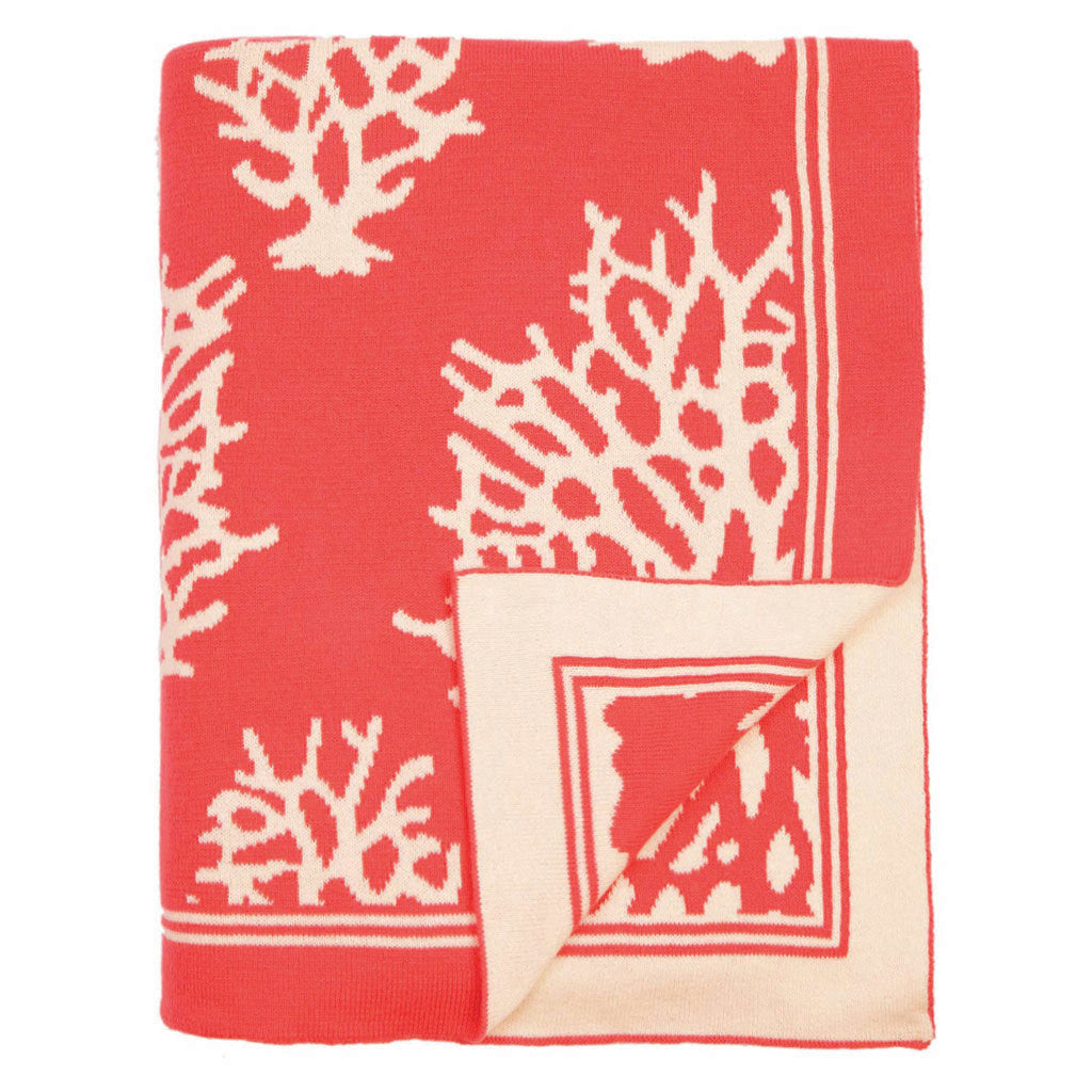 Bedroom inspiration and bedding decor | The Coral Reef Reversible Patterned Throw | Crane and Canopy