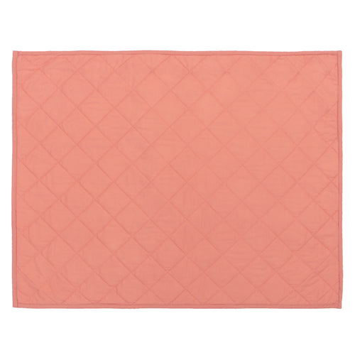 Coral Diamond Quilt Sham Pair