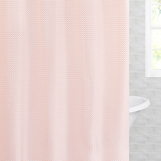 The Coral Morning Glory Shower Curtain