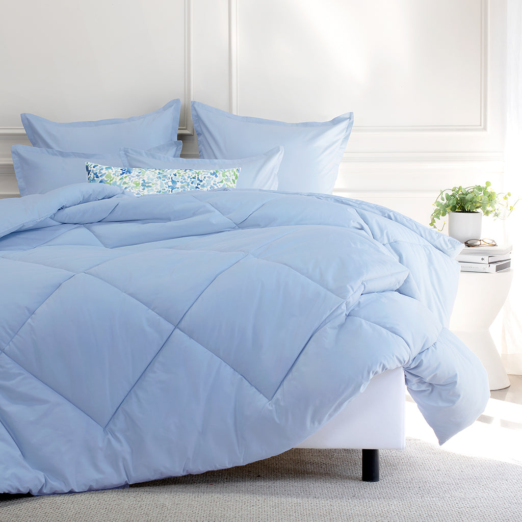Cornflower Blue Comforter – Crane Canopy - Main Image