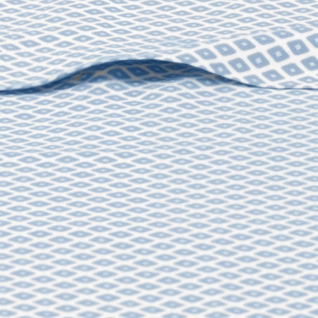 French Blue Diamonds Flat Sheet