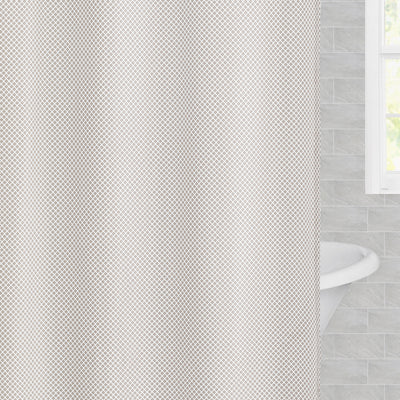 The Taupe Diamonds Shower Curtain