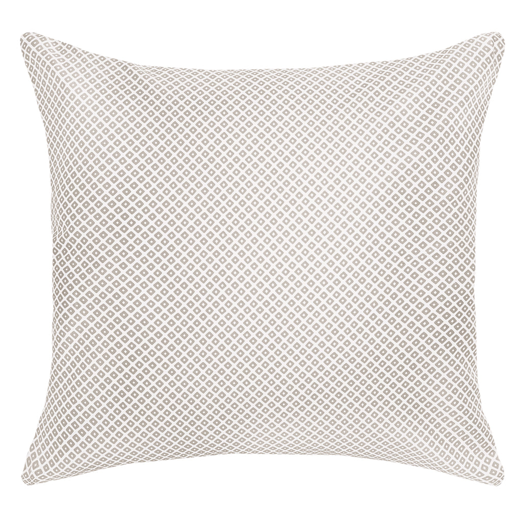 Taupe Diamonds Throw Pillow