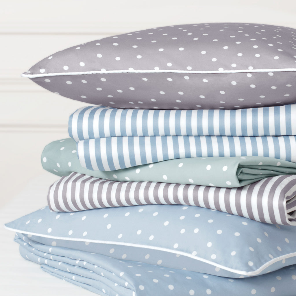 The Grey Striped Sheet Set