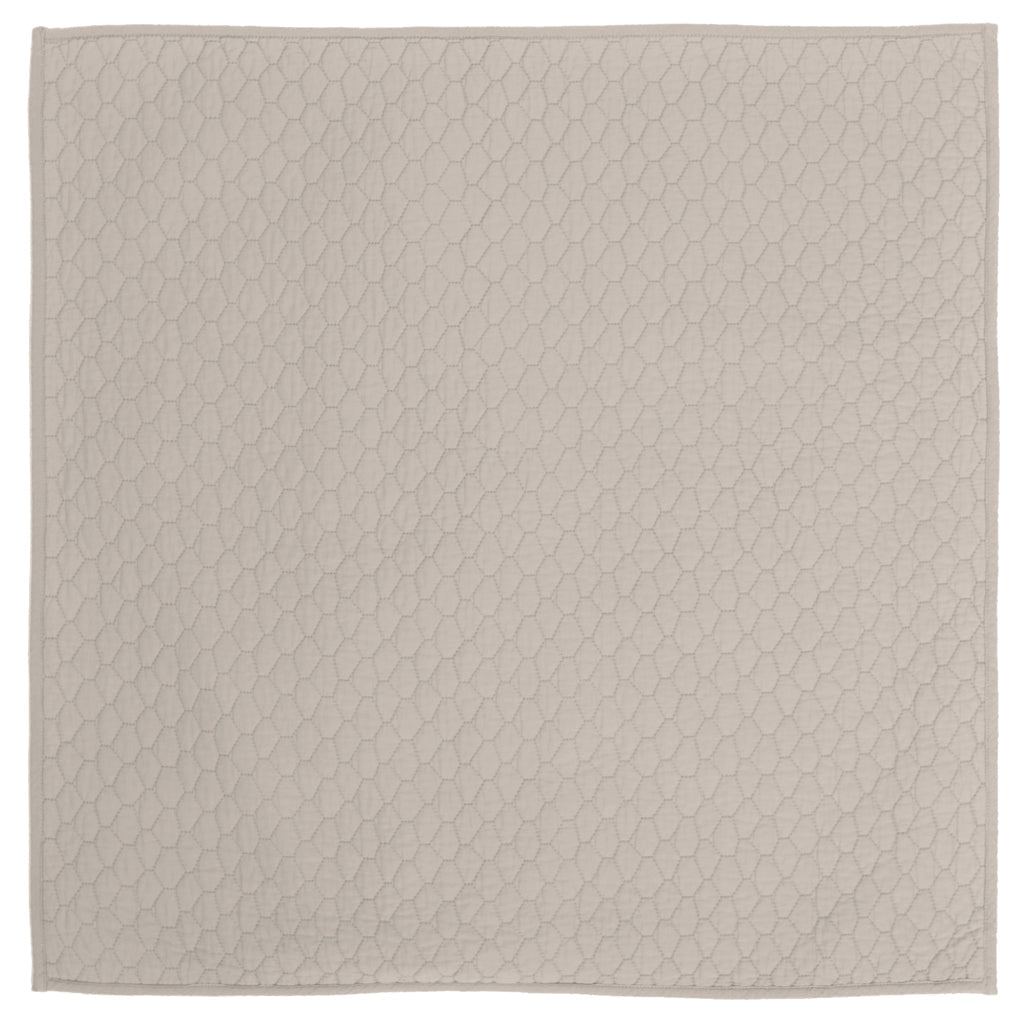 Dove Grey Cloud Quilt Euro Sham