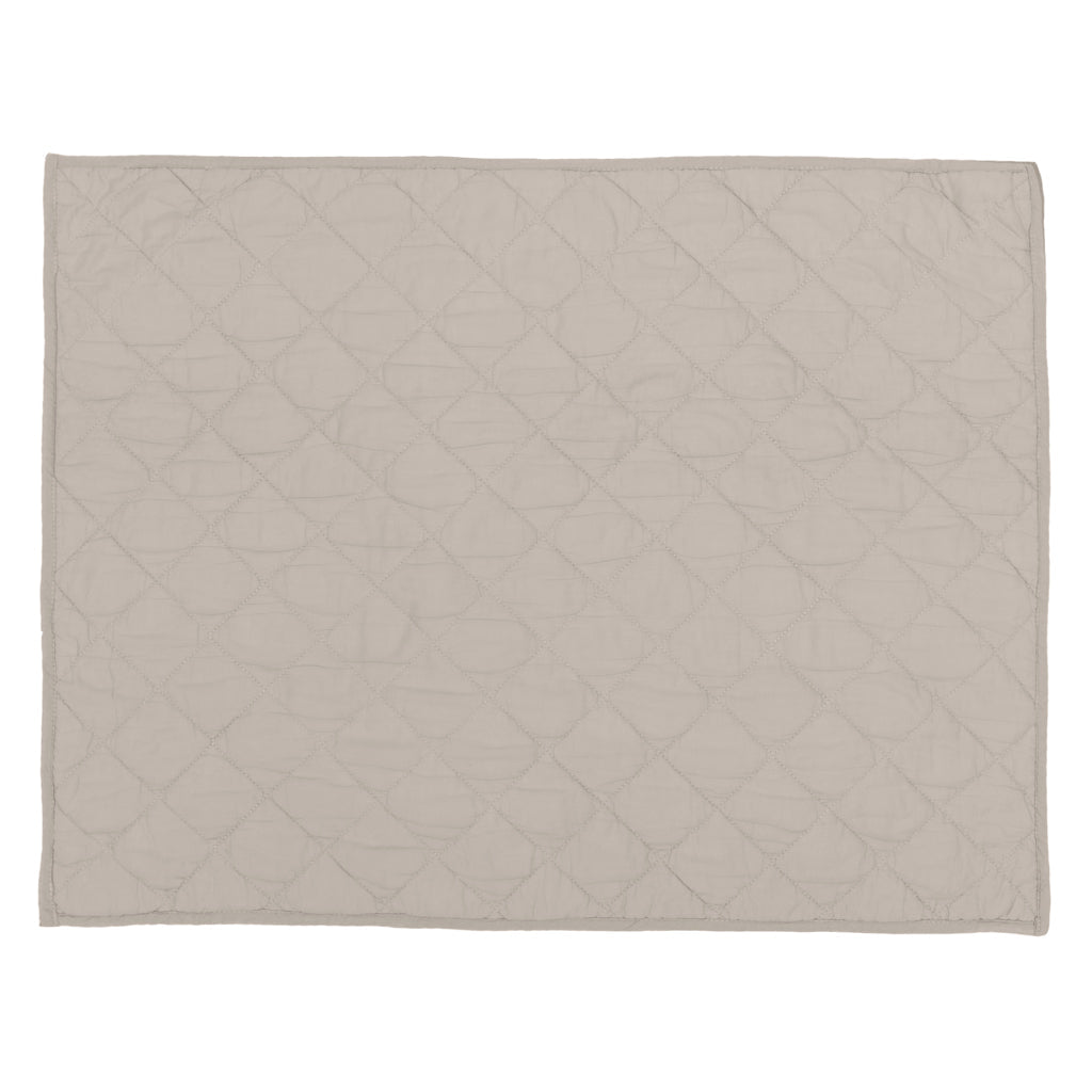 Dove Grey Diamond Quilt Sham Pair