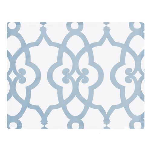 French Blue Florentine Sham Pair