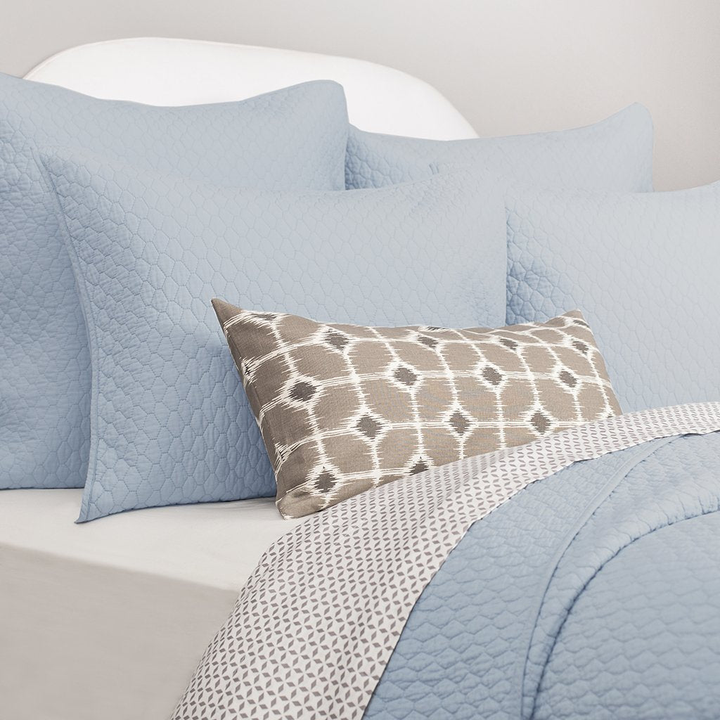 French Blue Cloud Quilt