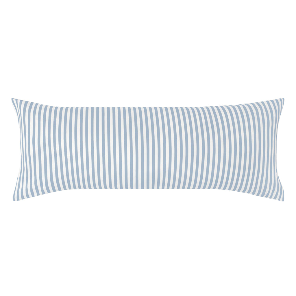 The French Blue Striped Extra Long Throw Pillow