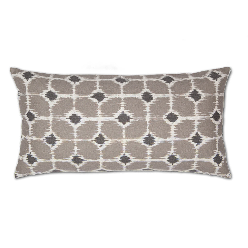 Bedroom inspiration and bedding decor | The Gray and White Ikat Diamonds Throw Pillows | Crane and Canopy