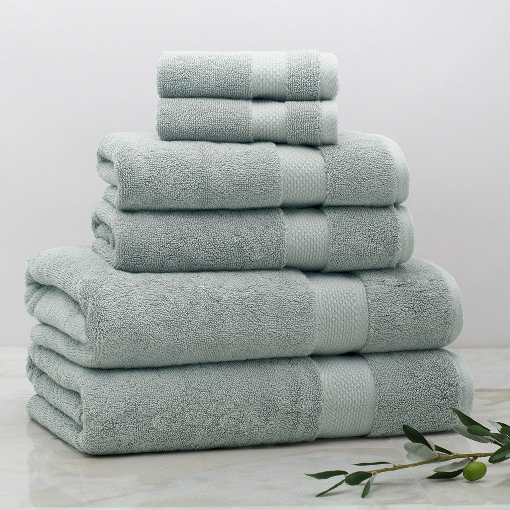 Classic Green Towel Essentials Bundle (2 Wash + 2 Hand + 2 Bath Towels)