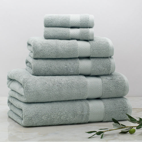 Classic Green Towel Essentials Bundle (2 Wash + 2 Hand + 2 Bath Towels)