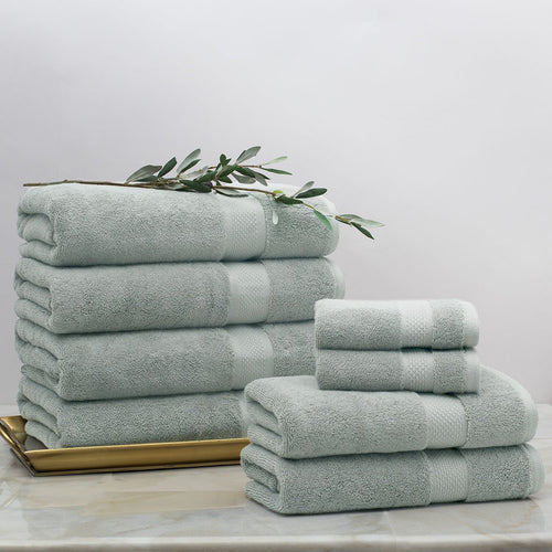 Classic Green Towel Spa Bundle (2 Wash + 2 Hand + 4 Bath Towels)