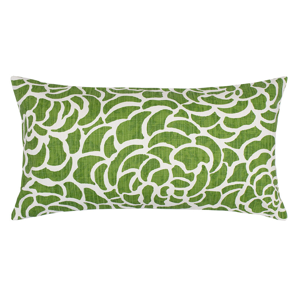 Bedroom inspiration and bedding decor | The Kelly Green Peony Throw Pillows | Crane and Canopy