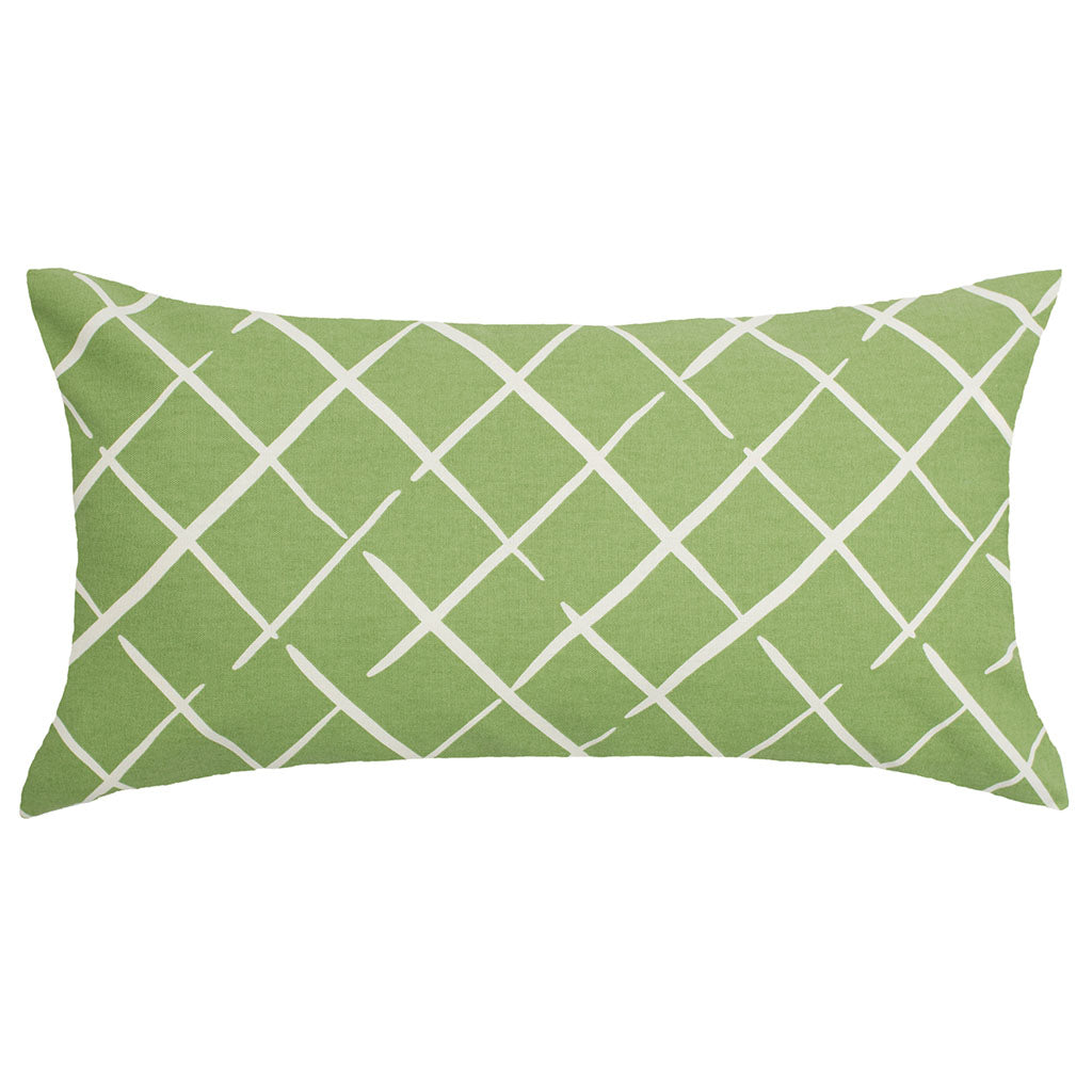 The Green Diamonds Throw Pillow